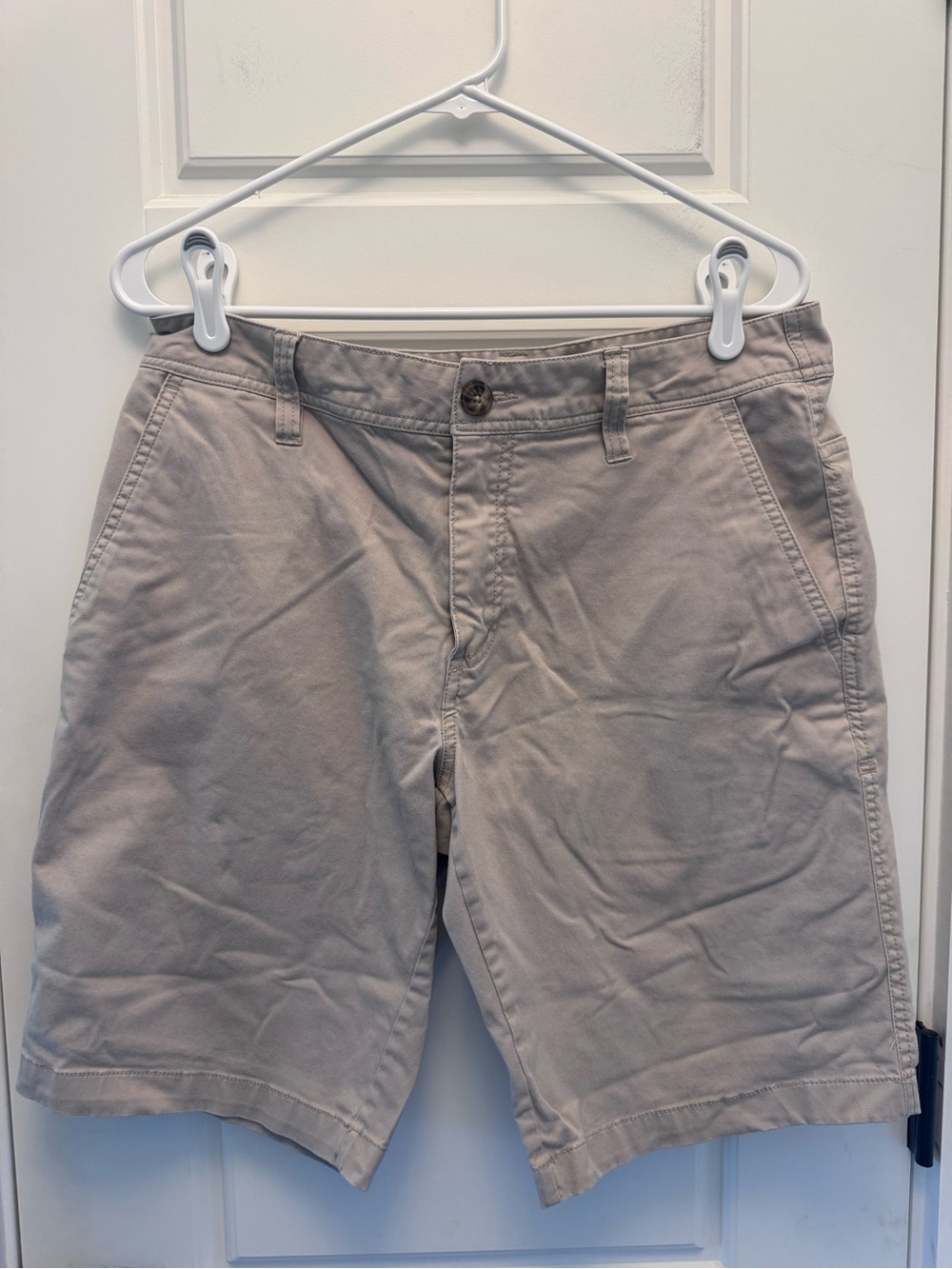 Toad & Co Mission Ridge Shorts Mens 32 Organic Khaki Outdoor Hiking Casual 10.5"